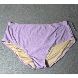 New‎ Honey Mark Swim Bottoms High Waist Full Coverage Purple 5XL